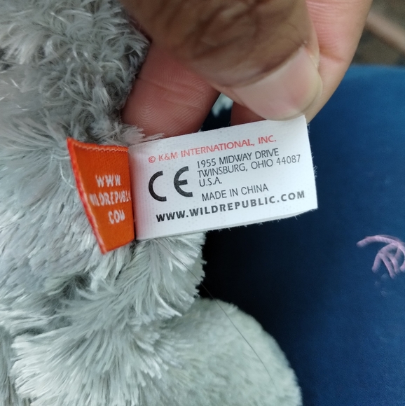 Wild Republic Grey Plush koala bear Wristlet Slap Bracelet 8in - Picture 12 of 15